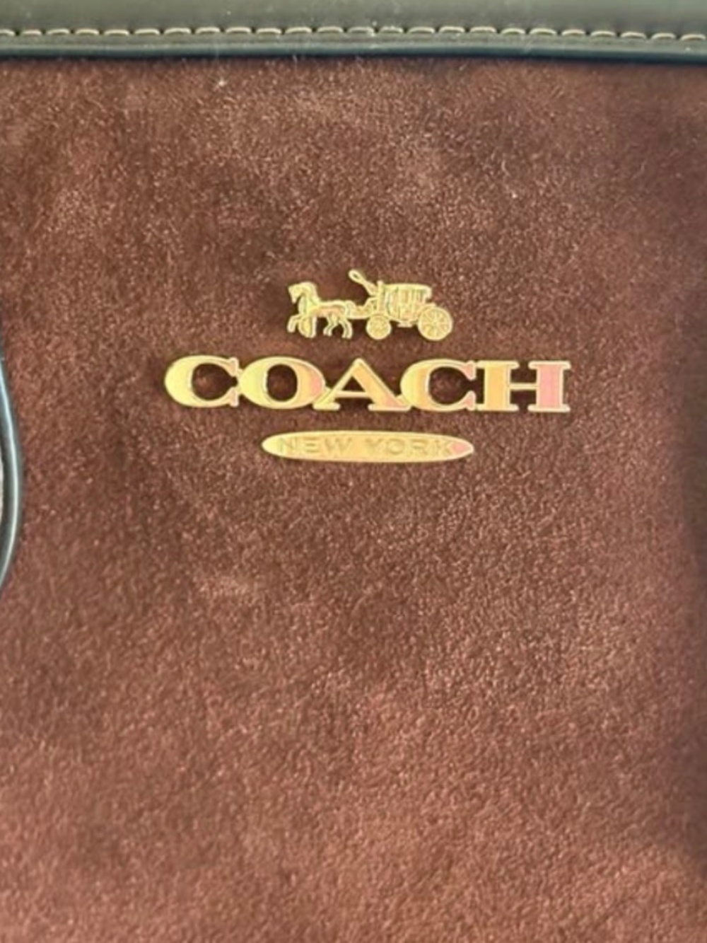 Large Coach Rowan - Suede - Picture 5 of 7
